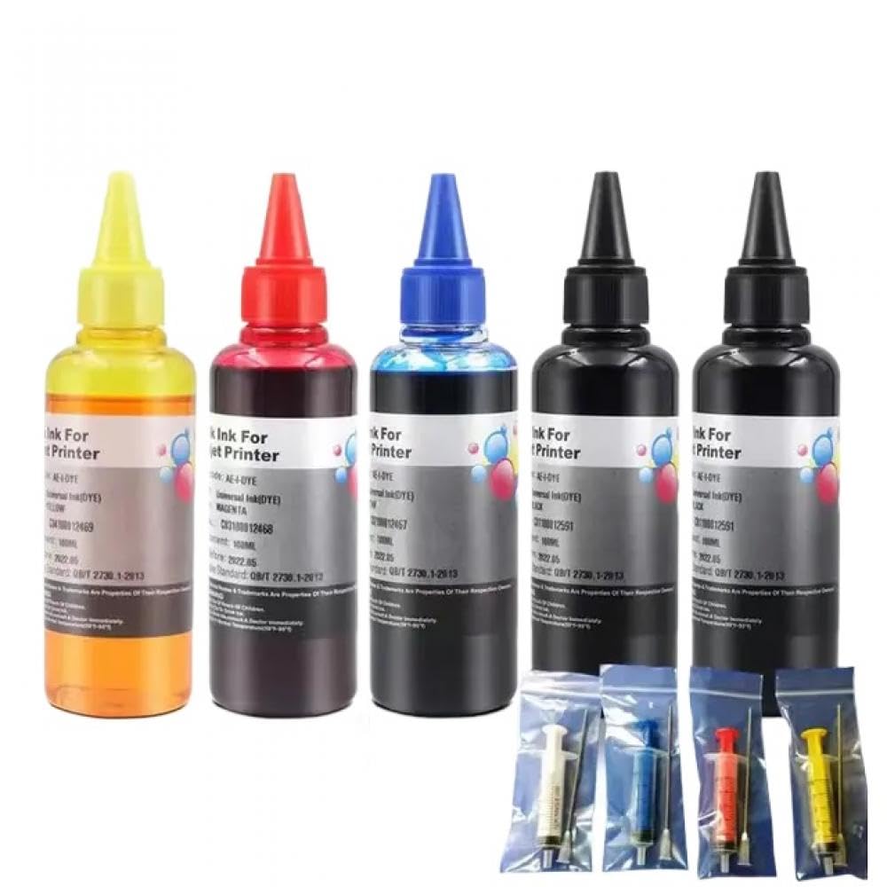 100 ml Nachfülltinte, kontinuierlich wiederaufladbare Tinte(Refill Ink 5pk)