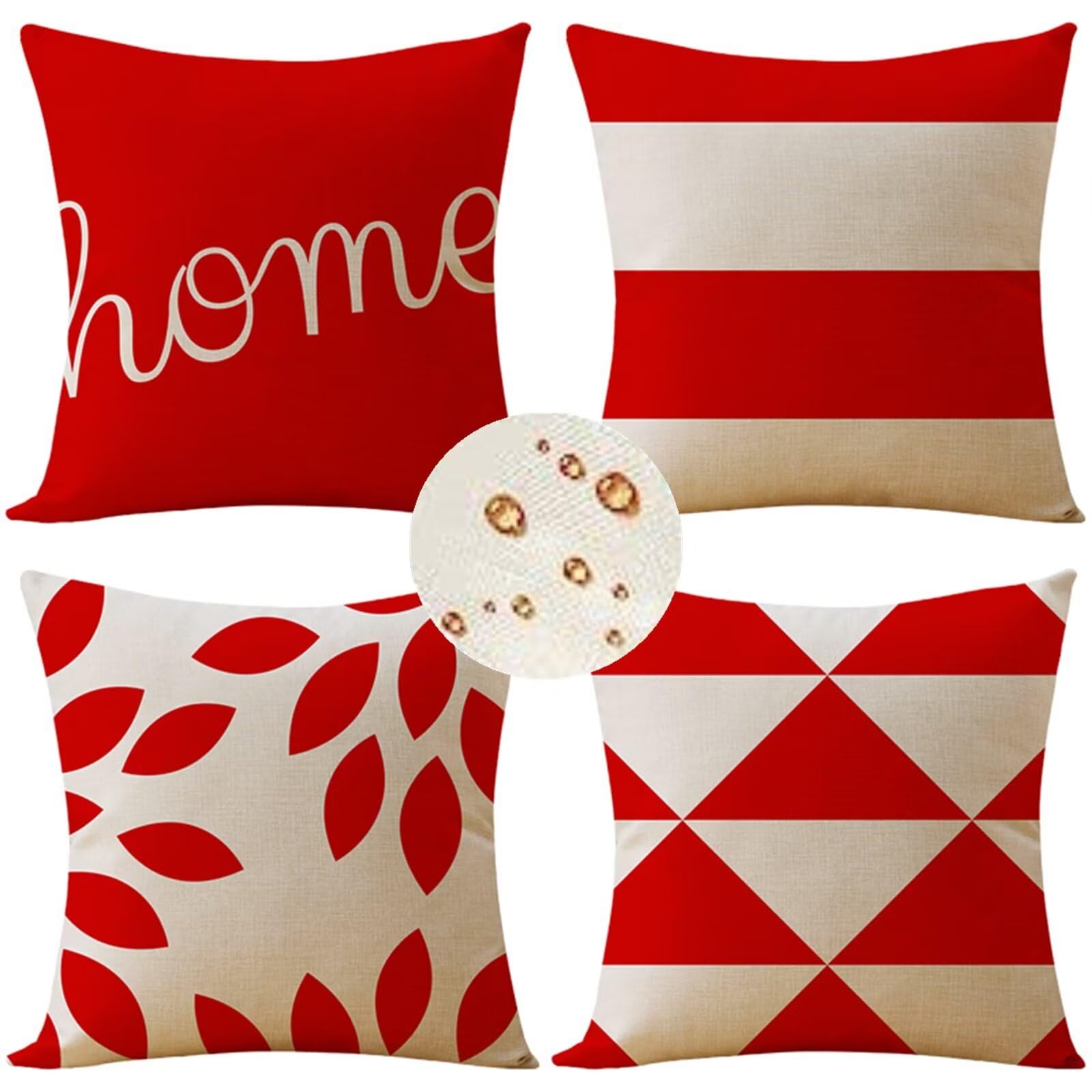 Outdoor Kissen 35x35 Cm 2er Set - Wetterfeste Sofakissen Für Garten Balkon