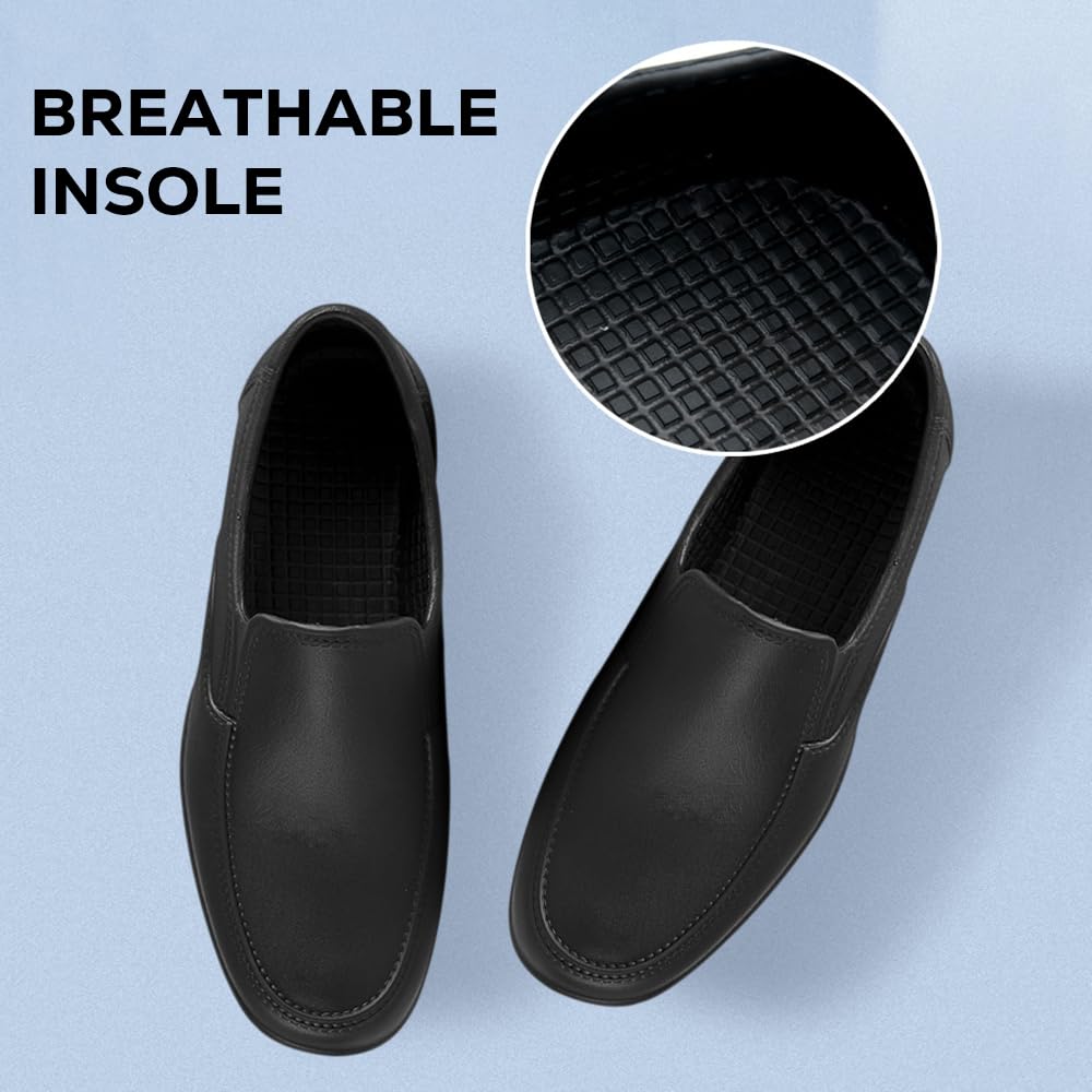 Rojeam Chef Shoes Men Lightweight Kitchen Shoes Work Shoes Waterproof Garden Hospital Restaurant Food Service Shoes Black, 8 US