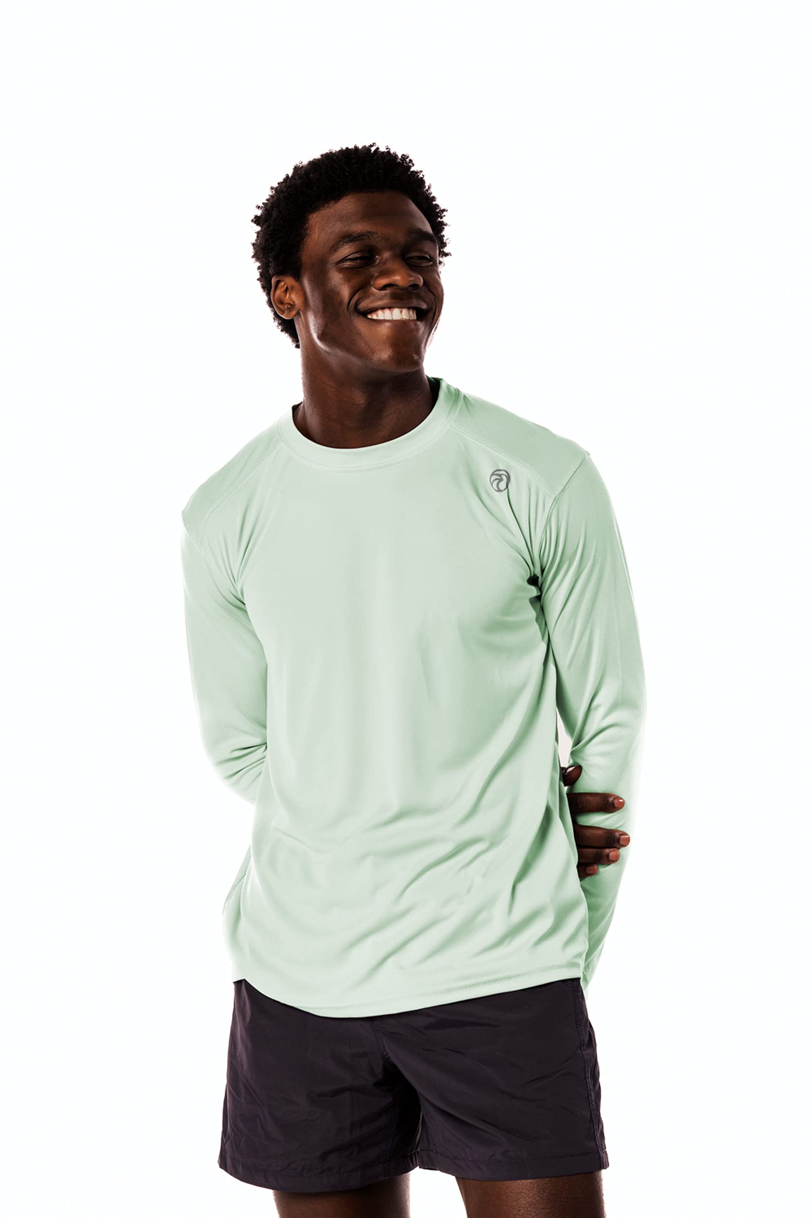 Vapor Apparel Men's UPF 50+ UV Sun Protection Repreve Long Sleeve T-Shirt Small Seagrass