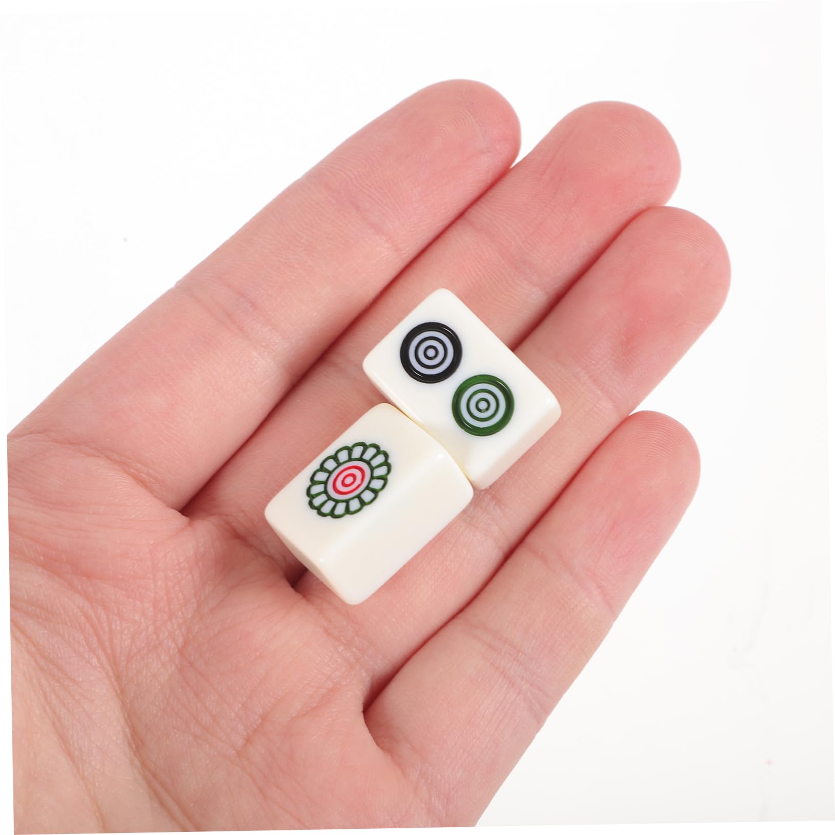 Jeu de Mahjong de Voyage Mini, Lot de 1 Set de Set, Long Coffret | Impression Nette, Accessoires Complets, Format Léger, pour Fêtes et Maison