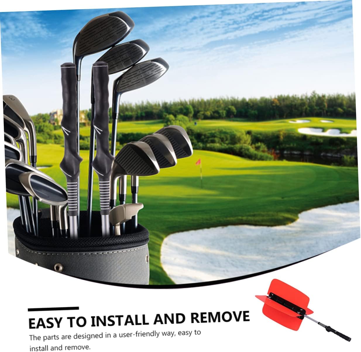 Milisten Golf Swing Trainer Club Swing Aid Improve Stroke Distance Swing Exerciser Random