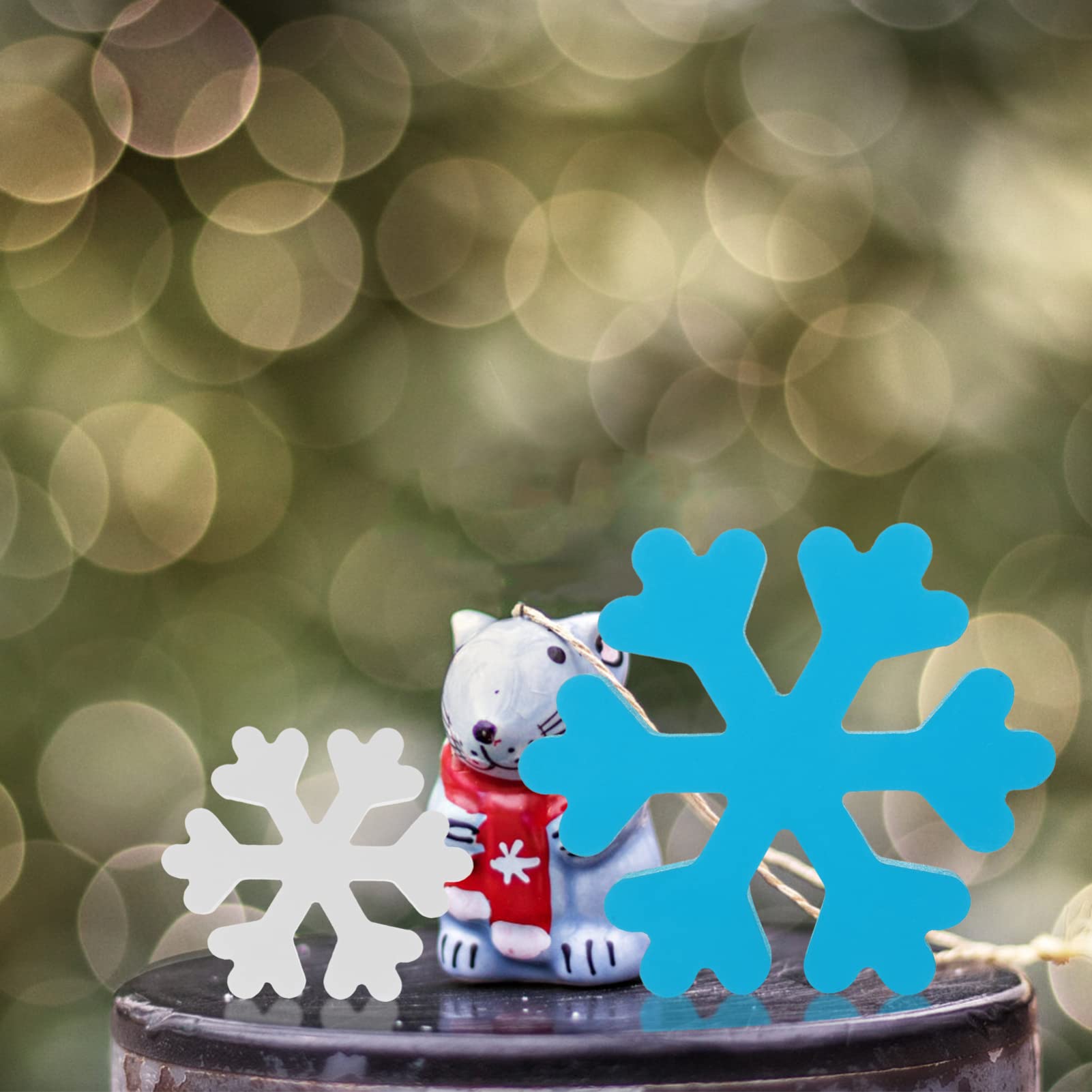 Alipis 9 Piezas De Decoración De De Nieve Decoración De Mesa Con Copos De Nieve Decoraciones Para Árboles De Navidad Centros De Mesa Con Copos De e De Invierno