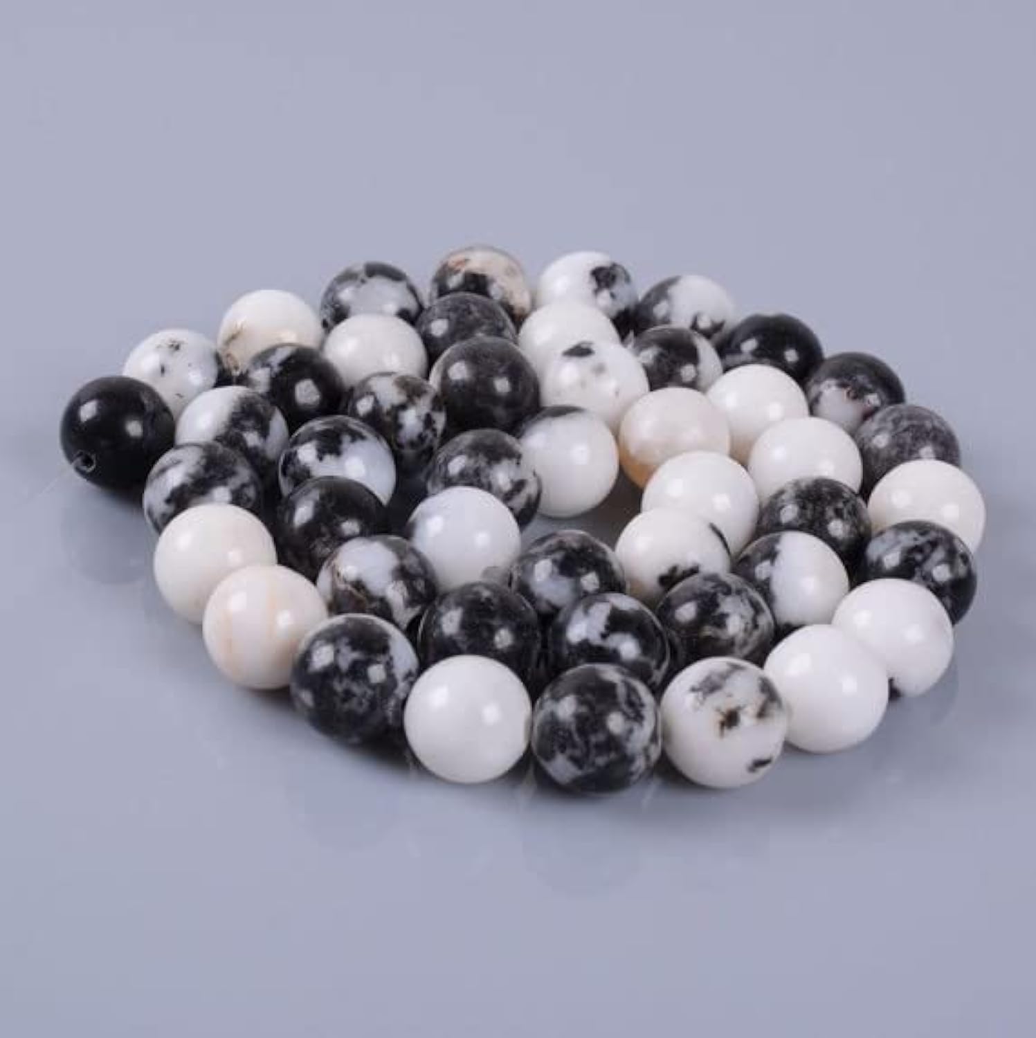 Perles de jaspe zèbre LKBEADS 8mm pour ateliers de bijoux DIY