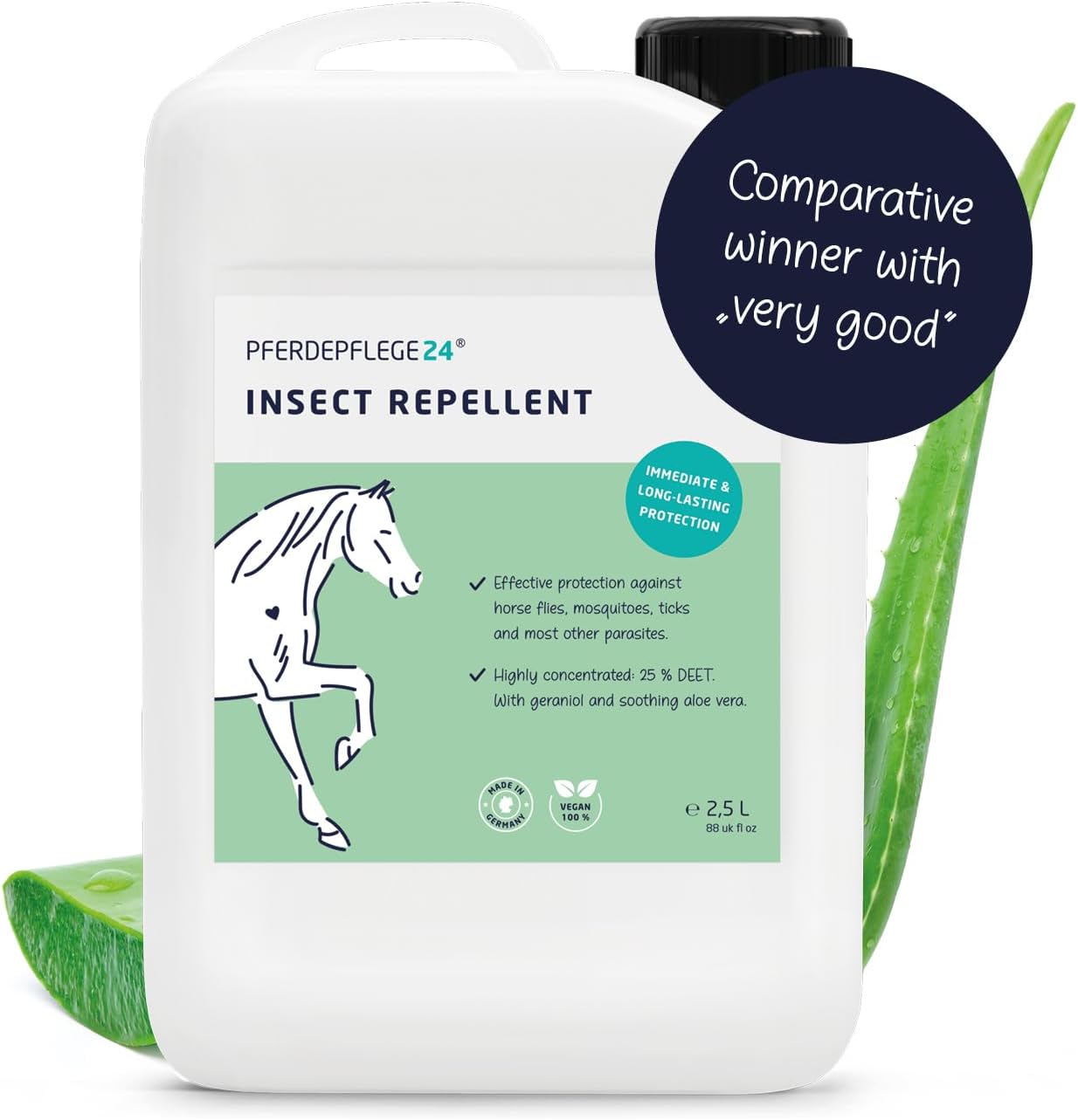 PFERDEPFLEGE24 DEET Horse Fly Spray & Insect Repellent Spray Refill for