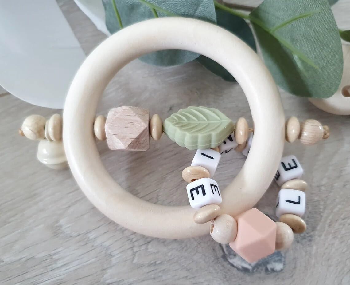 Windeltorte XXXL mit Namen - Kuscheltier süßer Hase - Schnullerkette Greifling Kinderwagenkette - Geschenk, Babyparty, Geburt Taufe + Gratis Grußkarte (Katze Kätzchen rosa)