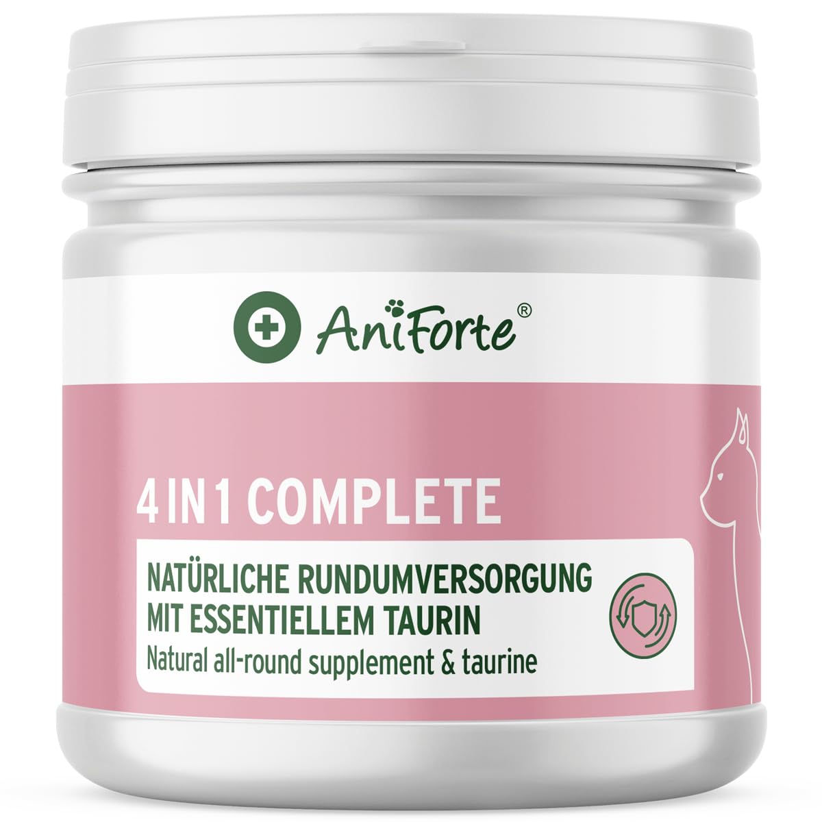 AniForte 4in1 Complete Cat 60g - Rundumversorgung für Katzen, Reich an Antioxidantien, Vitaminen, Mineralien, Pulver mit Taurin, Kollagen für Gelenke, Nervensystem, Immunsystem, Magen-Darm