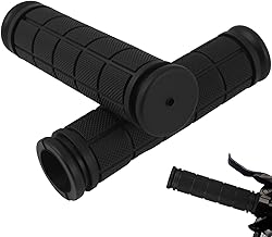 2 x Bicycle Grips, 22 mm Bicycle Handlebar Grips and Non-Slip Rubber Mountain Bike Grips, Scooter and Electric Scooter for Adults and Children