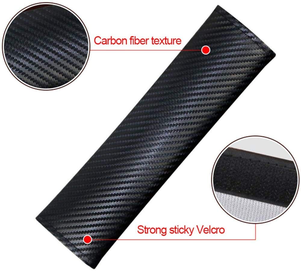 2 Copri Cinture Di Sicurezza In Fibra Di Carbonio Per Renault Clio - Imbottiti E Regolabili - Foto 9