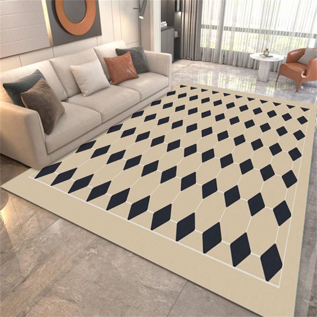 Tapis de salon résistant à l'usure et facile d'entretien pour chambre 70x140cm
