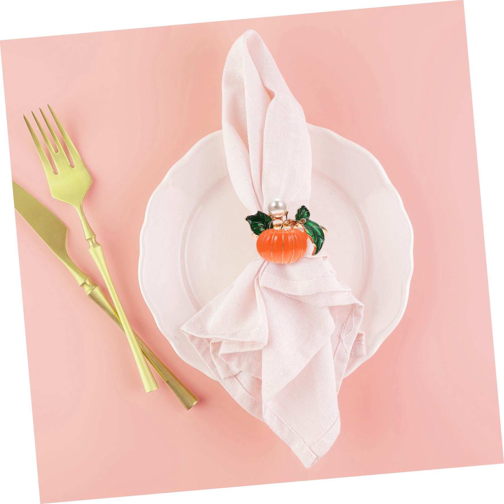TOPBATHY 12 STK Kürbis Serviettenknöpfe Halloween- Kürbis Tischschnalle Serviettenring Thanksgiving-serviettenring Serviettenringe Für Hochzeitsfeiern Herbst Serviette