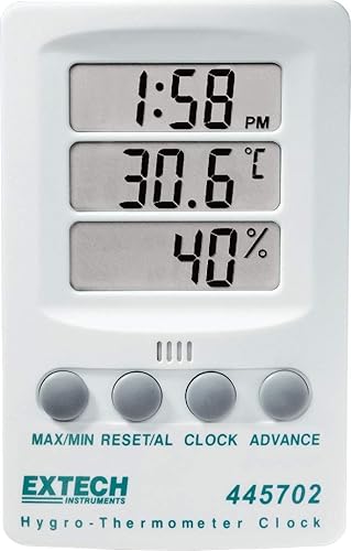 Miniatura 2 de Extech 445702 Indicador de HumedadTemperatura Relativa con Reloj