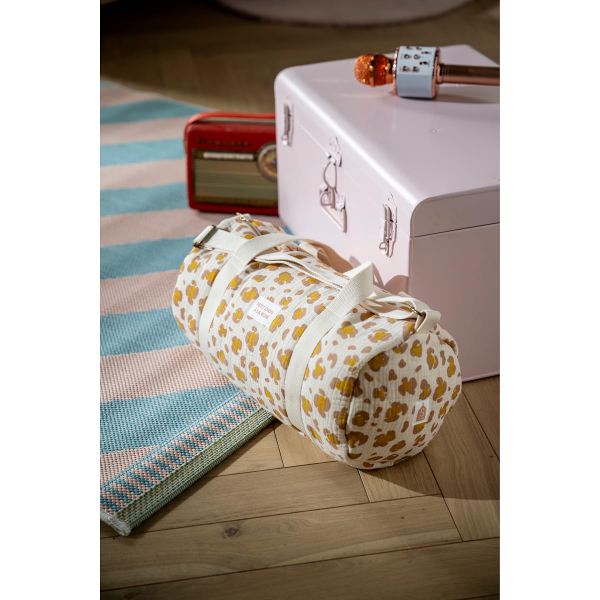 Sauthon Sac Bowling en Gaze de Coton léopard