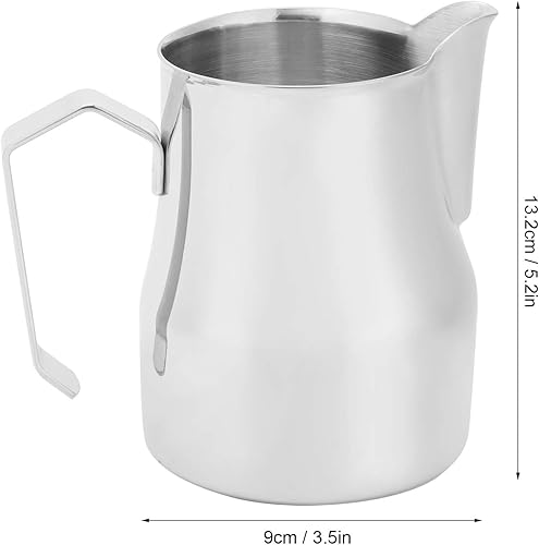 Miniatura 5 de Jarra de espuma de leche de 25.4 fl oz25 oz, jarra de café de acero inoxidable, olla de espuma de leche, arte latte, barista, jarra de vapor