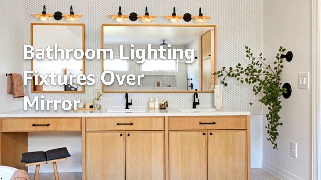 Image of 2 Light Bathroom Lighting Fixtures Amber Glass Shade, Easy Install | Wall Light, Sconce, Vanity Light, Glass Petals, Matte Black, Guest Bathroom, Vintage, 23.23 inch, E26 Base, Bedroom, Living Room