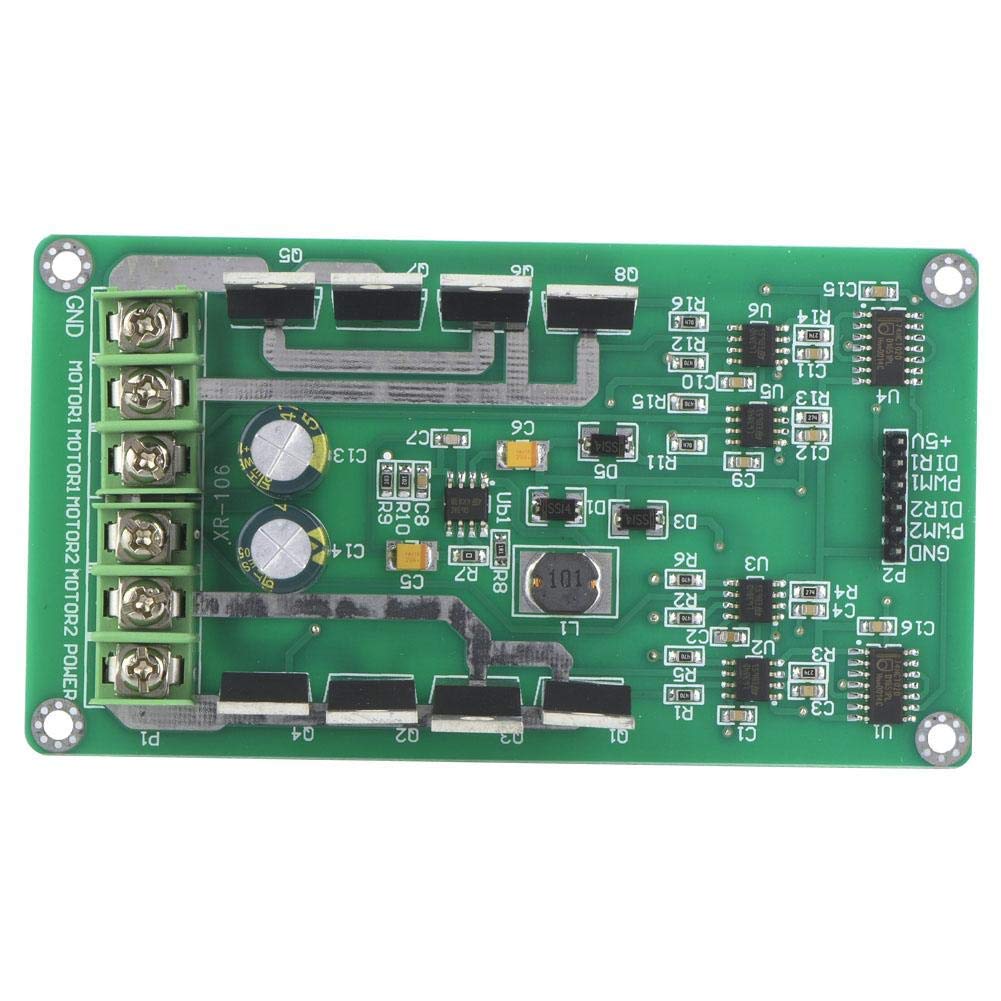 Carte de module de commande de moteur à double courant continu, module de contrôle de vitesse H-Bridge DC 3~36V 10A Peak 30A, carte de contrôle de réponse rapide MOSFET IRF3205 pour voiture intellig