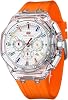 MF MINI FOCUS Men Watches Multifunction Transparent Analog Display Silicone Strap Calendar Chronograph Luminous Quartz Waterproof Trend Wrist Watches for Men