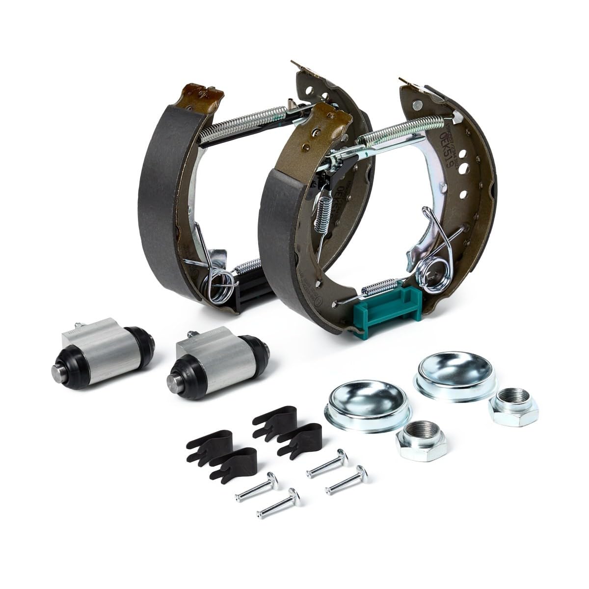 RIDEX 3859B0343 Kit freno Freno a tamburo Posteriore con leva freno a mano Compatibilità con PEUGEOT 1007 KM
