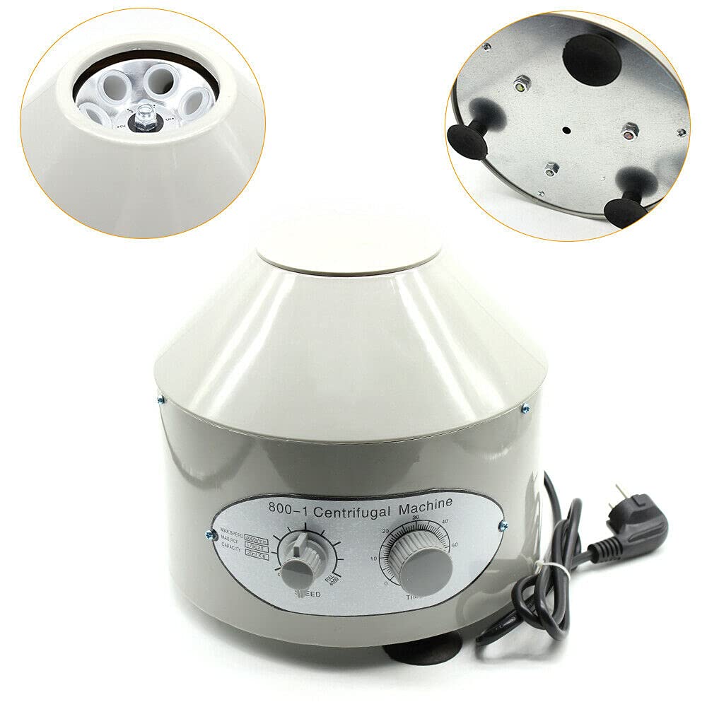Centrífuga de mesa (6 unidades de 20 ml, 4000 rpm) con temporizador, centrífugas de laboratorio