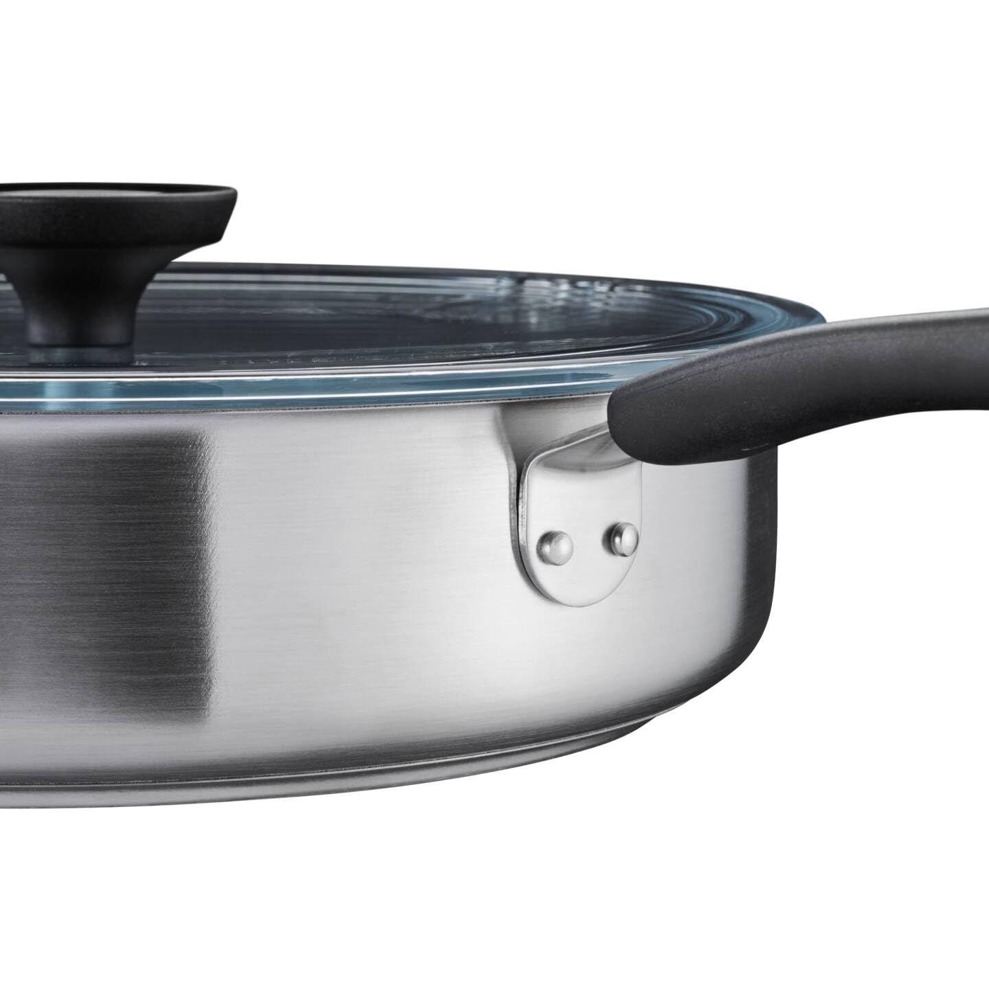 Fiskars Padella con Coperchio, Ø 26 cm, Padella Rivestita, Adatta a Tutti i Piani Cottura, Acciaio Inox Riciclato, Functional Form, Nero, 1072314