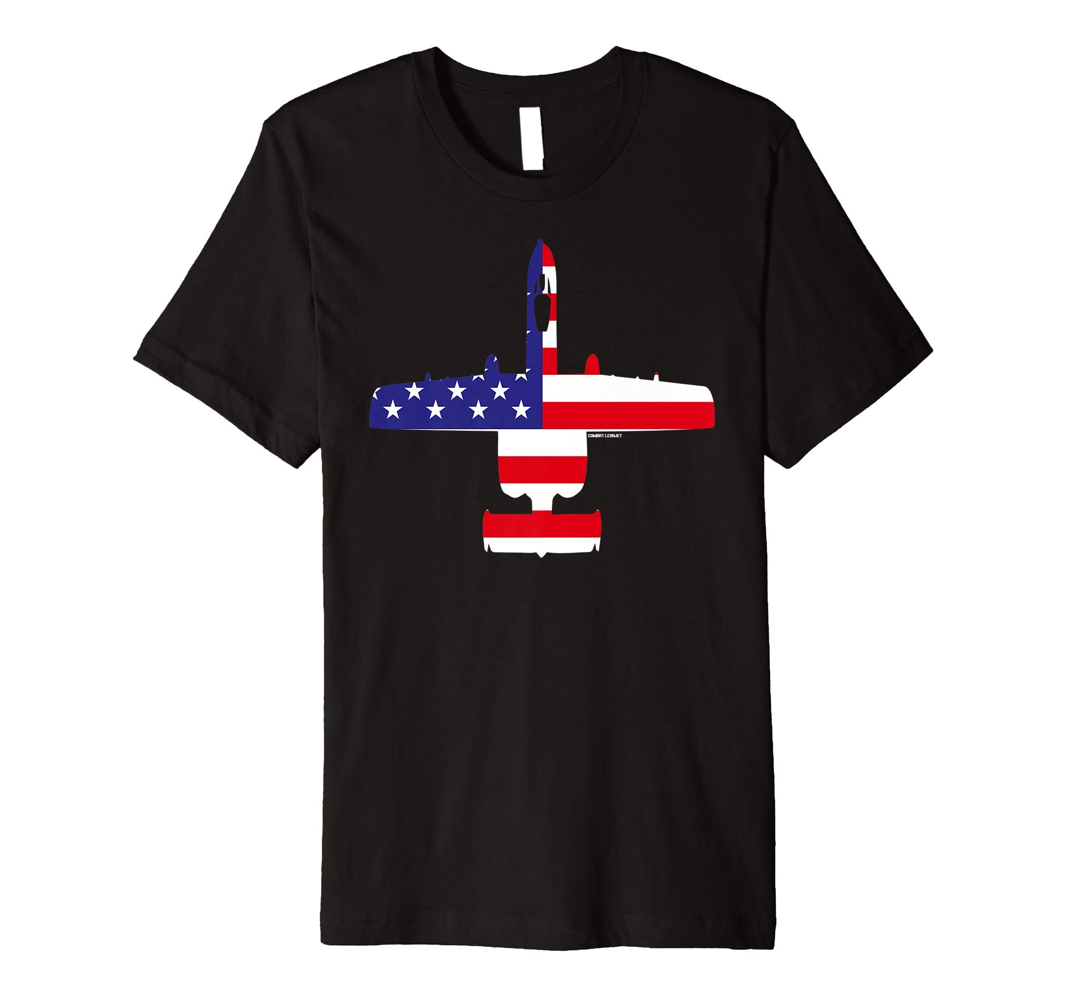 Combat Learjet ApparelUnited States A-10 Thunderbolt II Flag Shirt