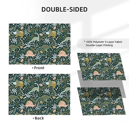 Drapeau dinosaure amusant 1,2x1,8m double face pour la décoration extérieure du jardin