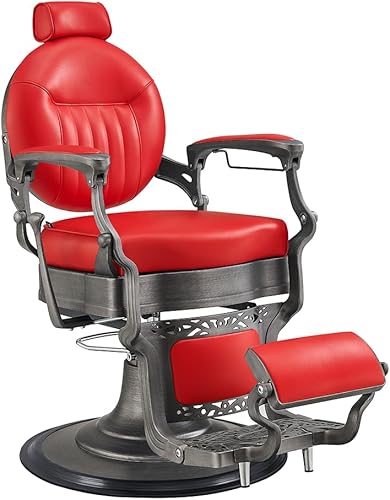 Silla de peluquería resistente para hombre, silla hidráulica Vanquish