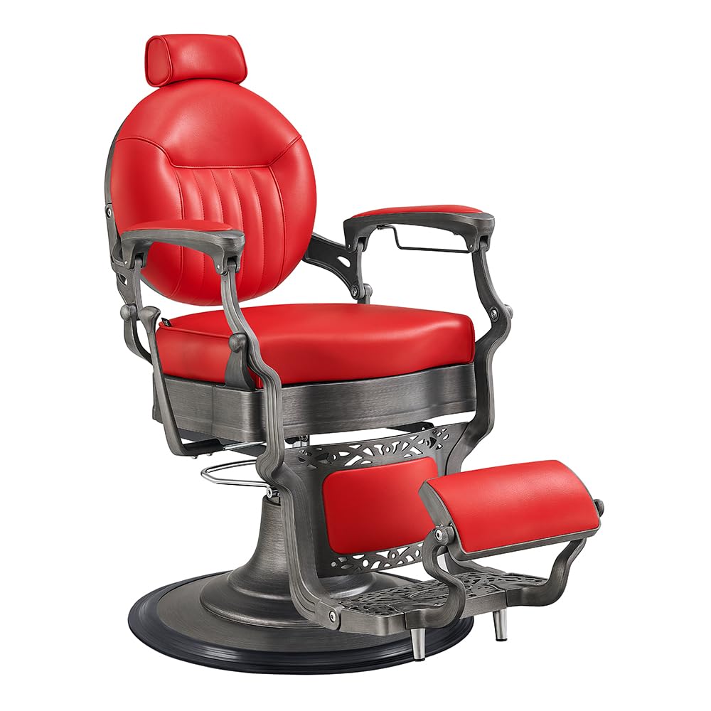 Heavy Duty Barber Chair Men's Grooming Barbershop Hydraulic Chair Vanquish