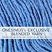 ONESIMUS Large Heavy-Duty Commercial Mop Head Replacement – Screw-On Wet Industrial Cotton Looped String Refill with Built-in Tough Polypropylene Bristle Brush for Floor Cleaning (Blue 2 Pack)