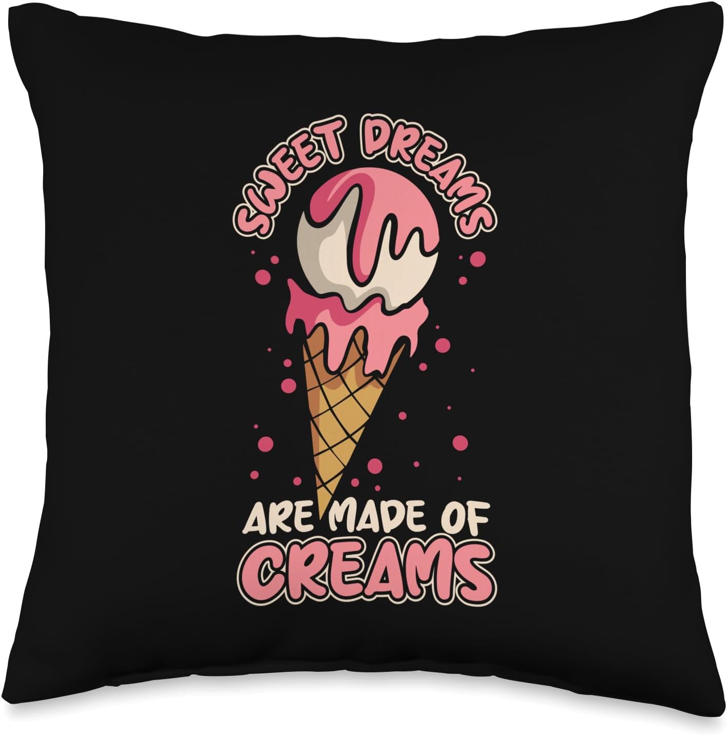 Best Ice Cream Maker Machine Scoop Gifts For Lover Sweet Dreams are Made Gelato Maker Lover Ice Cream Throw Pillow, 16x16, Multicolor