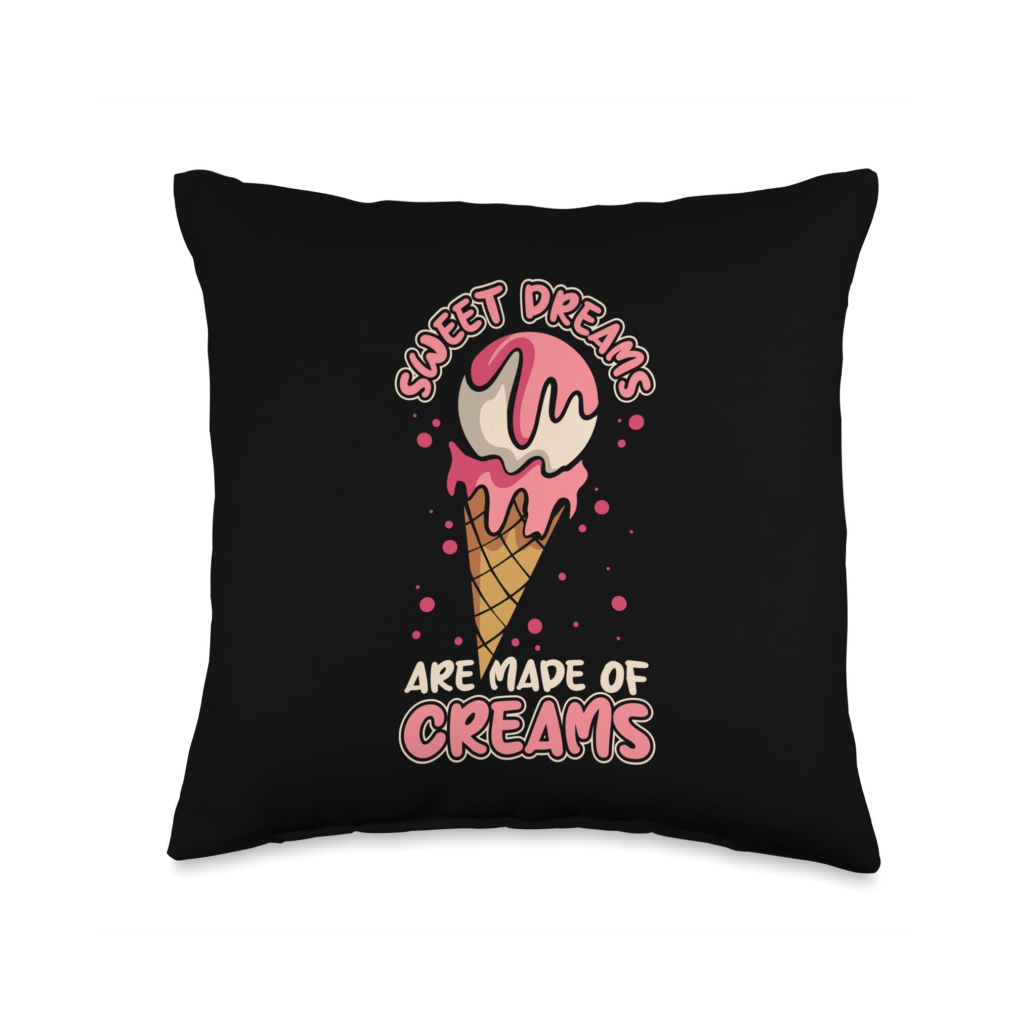 Best Ice Cream Maker Machine Scoop Gifts For Lover Sweet Dreams are Made Gelato Maker Lover Ice Cream Throw Pillow, 16x16, Multicolor