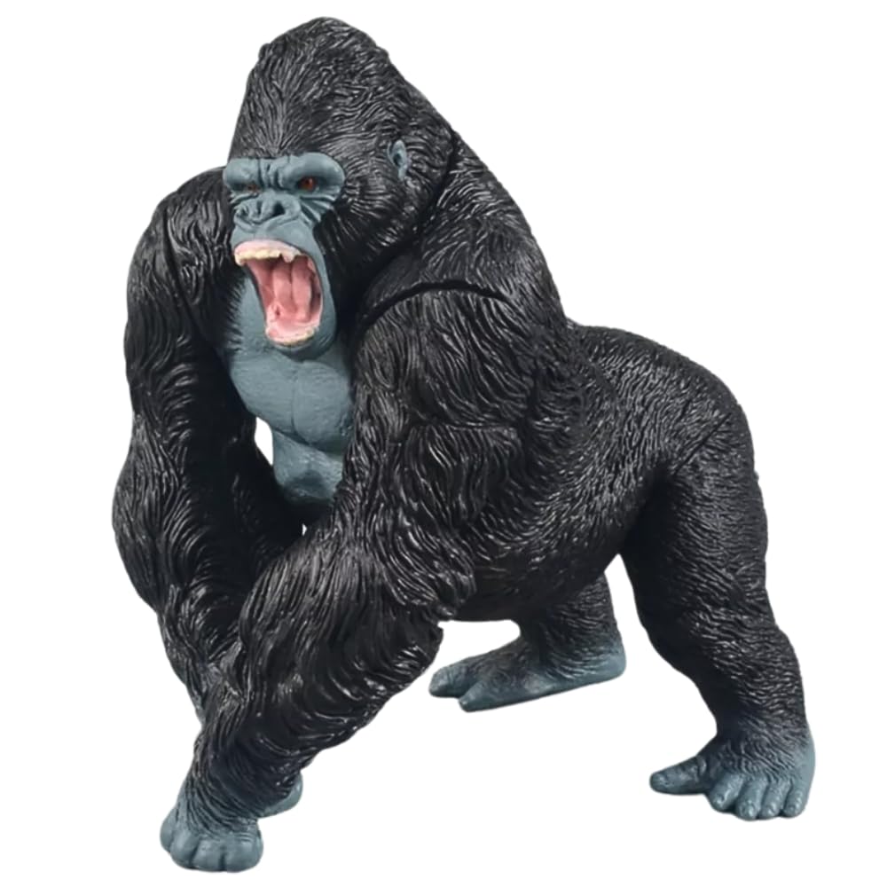FUNFOB Gorilla King Kong Action Figure Toy Height- 18cm PVC Plastic Material | Gorilla Black