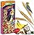 Parrot 3x PEANUTS + EXOTIC + APPLES Flavors 3in1 Sticks Parrots Large Parakeets Canaries 175g Wild Bird Food Budgie Canary Finches Snack with Hooks Pack of Three