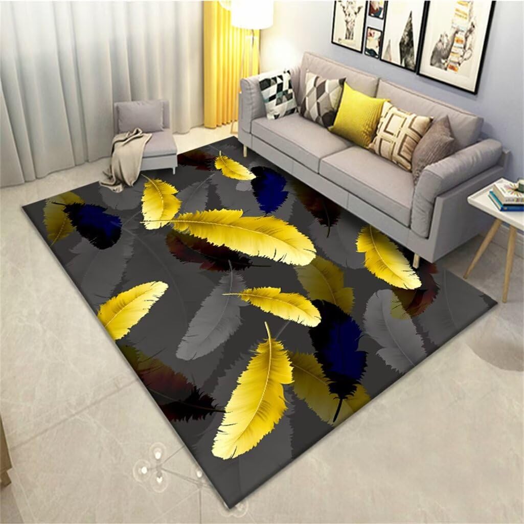 Tapis de chambre garçon 100x200cm rectangulaire à poils ras lavable