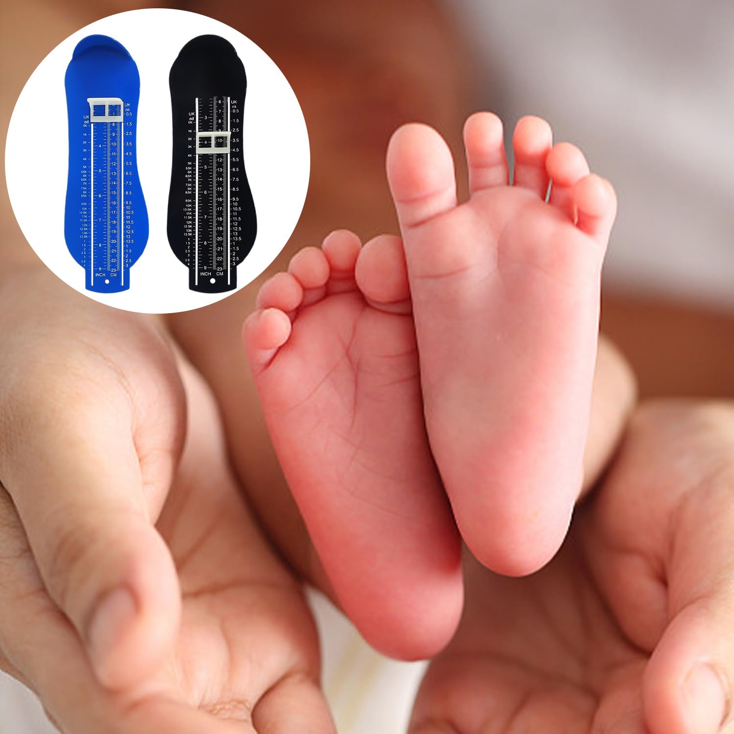 Medidor De Pies Para Niños De 2 Piezas, Tallas Británicas Para Niños, Medidor De Zapatos, Herramienta De Medición Del Tamaño Del Pie Para Niños, Instrumento De Medición