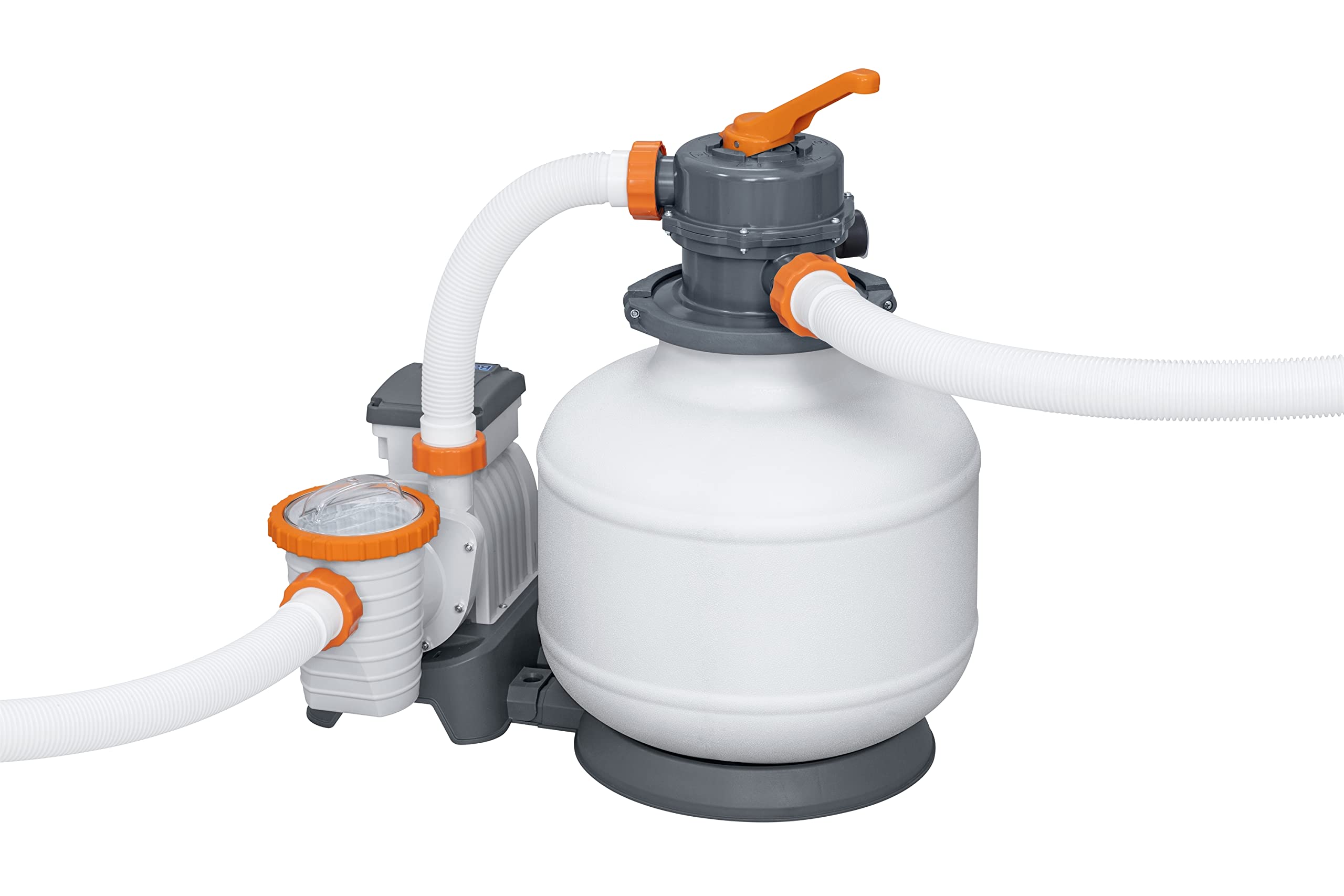Bestway Flowclear - Filtro de Arena con Temporizador (5678 l/h, 230 W), Color Blanco