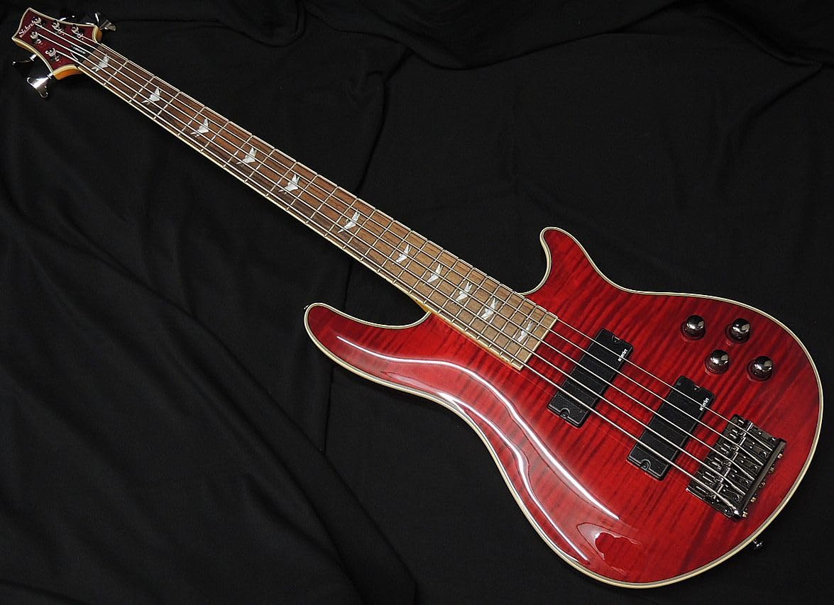 Amazon | Schecter AD-OM5-EXT/BCH シェクター エクストリームシリーズ ブラックチェリー  エレキベース【5弦ベース】【限定モデル】【アウトレット | エレキベース | 楽器・音響機器