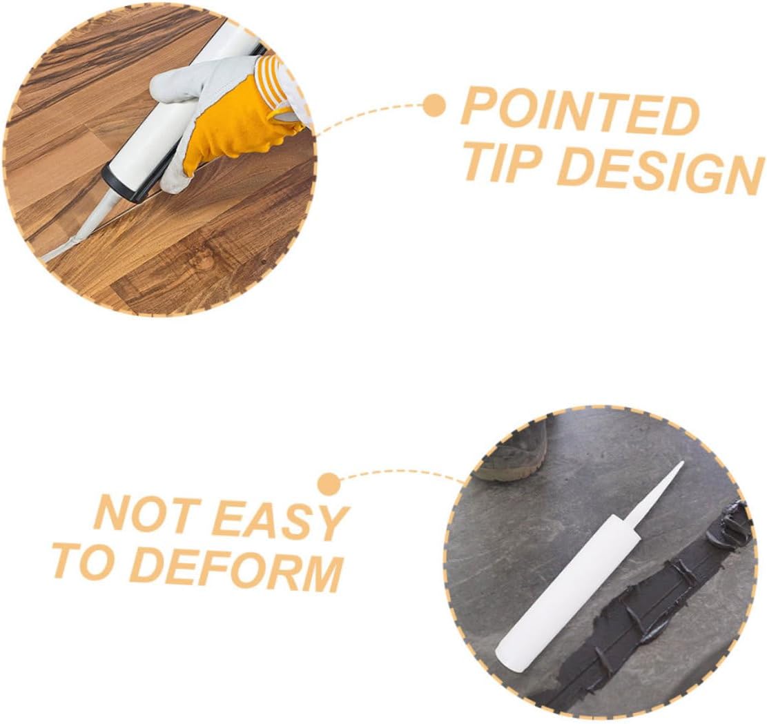 Reusable Empty Caulk Tubes for Sealant with Pointed Tip 4pcs