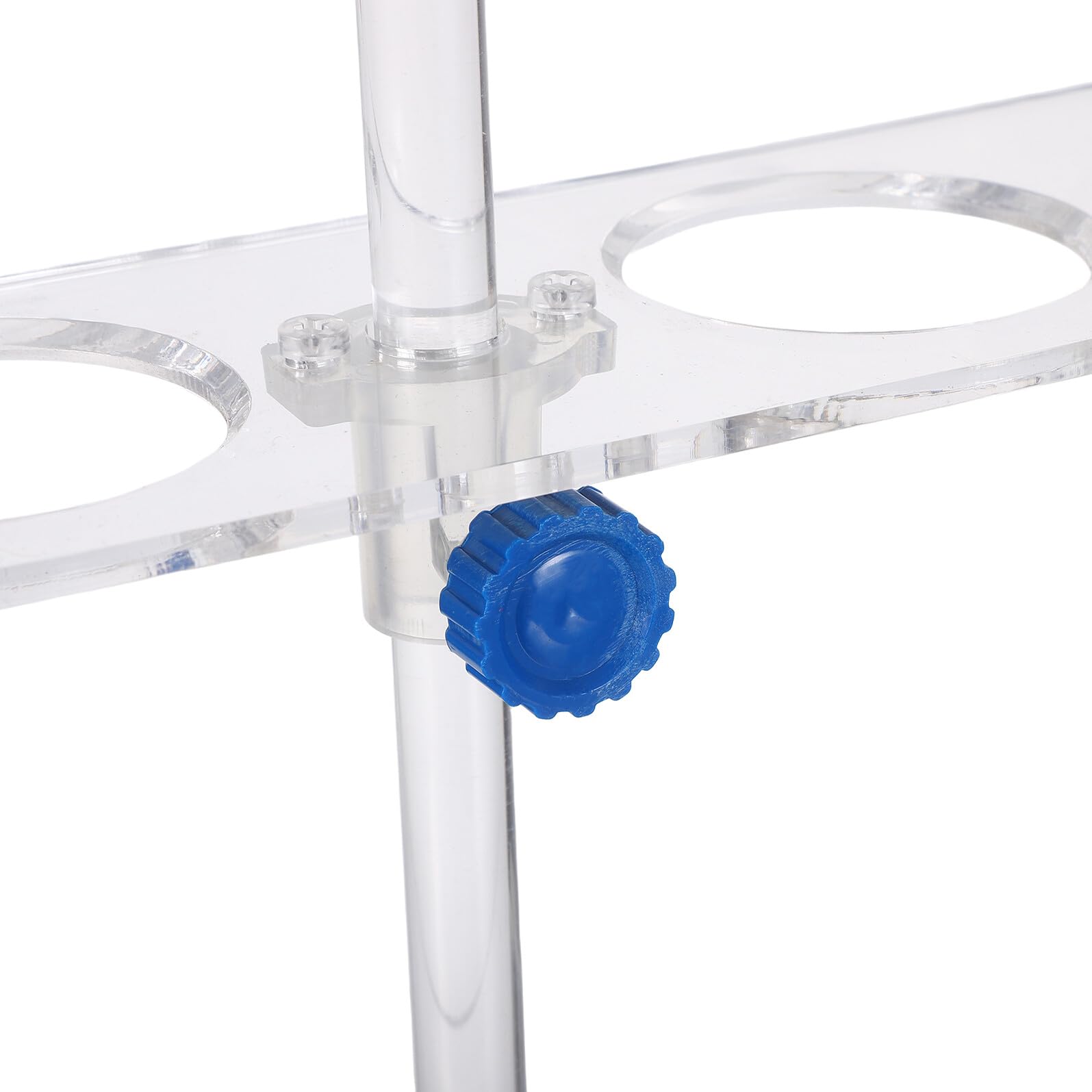 Soporte para Embudo de Acrílico 4 Orificios Resistente al Ácido, Soporte de Extracción Líquido-líquido para Laboratorio de Química