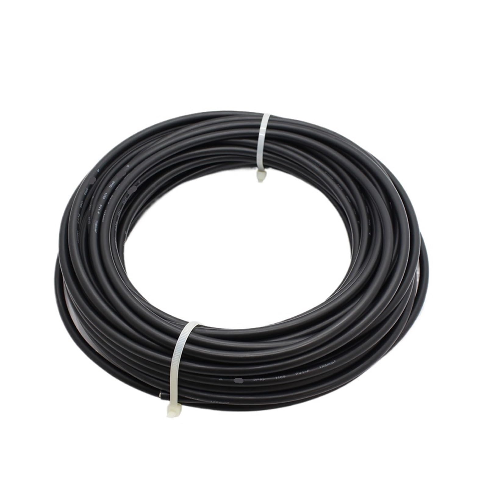 Câble solaire 6 mm2 noir de 10 mètres avec conducteur en cuivre pour installation photovoltaïque