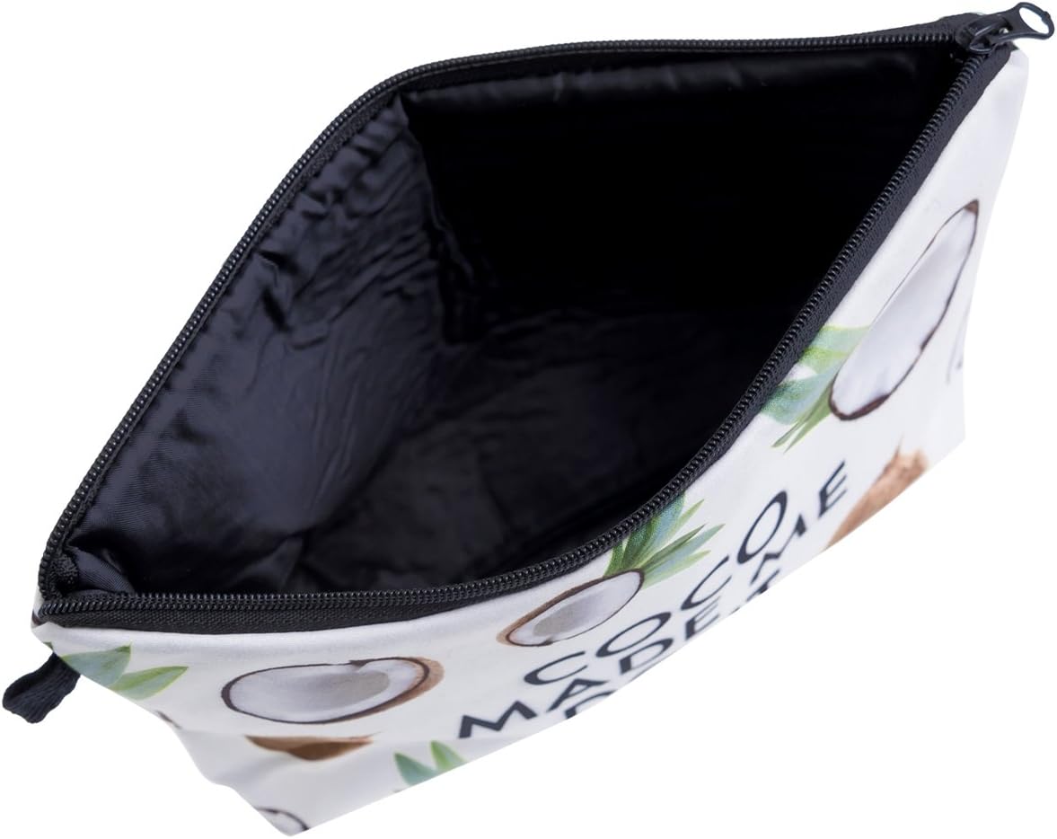 PREMYO Make-Up Pouch Cosmetic Bag Toiletry All Over Printed Design Coco Made me Fits in Handbag Ideal for Essentials Traveling Suitable as Pencil Case - Image 4