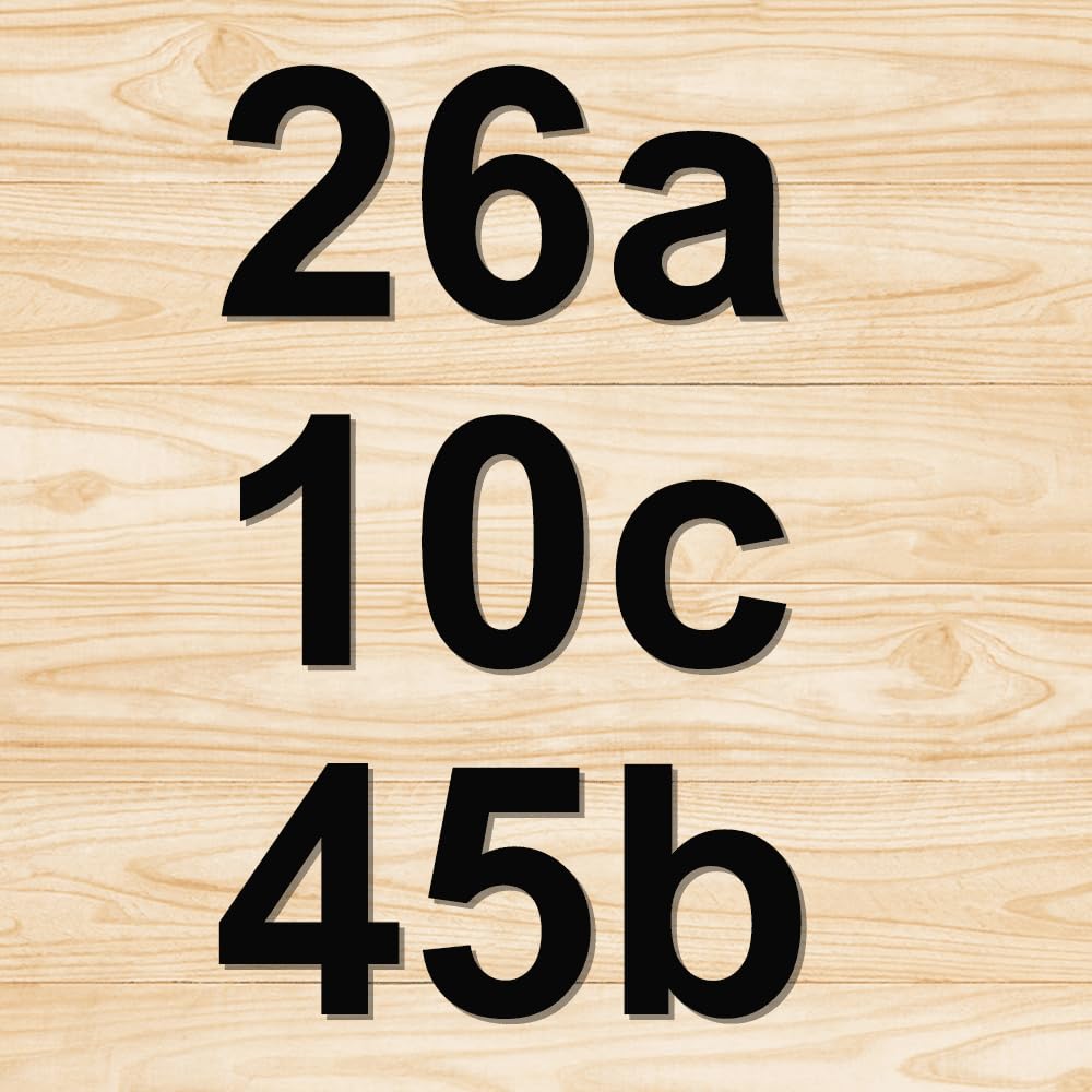 Brushed Modern House Number - 102mm Height Black, Made of Solid 304 Stainless Steel, Floating Appearance and Easy to Install (Letter b) - Image 3
