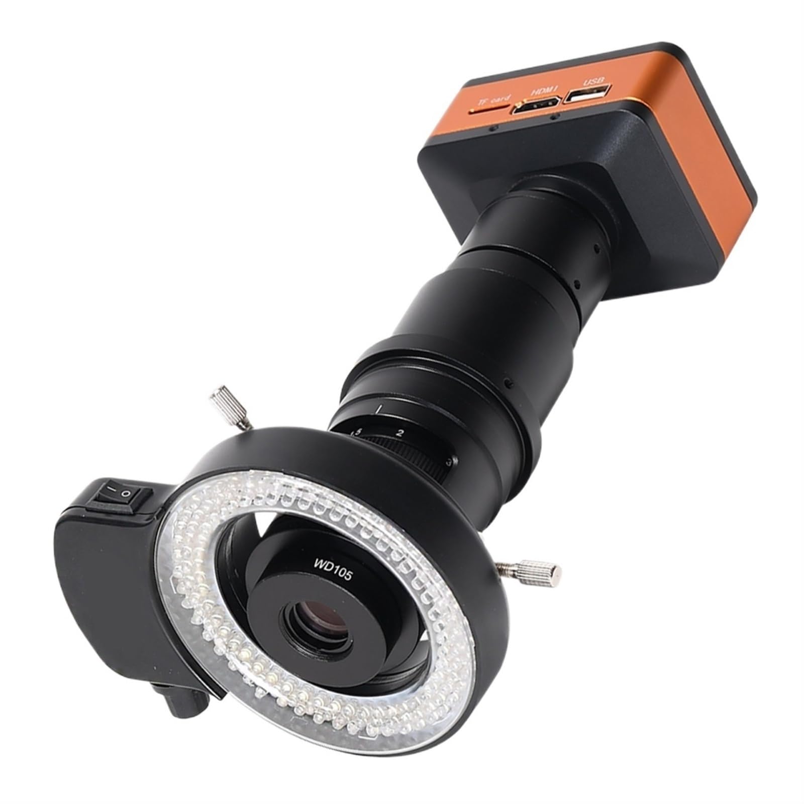 Telecamera per Microscopio 4K 120X 180X con Obiettivo Autofocus, Microscopio Digitale Elettronico Industriale per Riparazione di Telefoni E Saldatura di PCB.,180X Full Kit