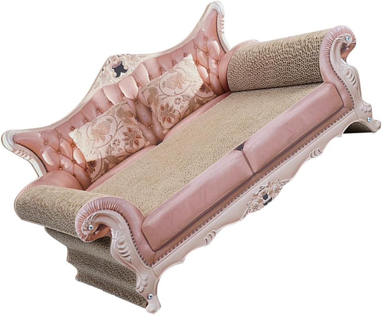 Cat Carrier, Cats Scratcher Couch Toy Corrugated Cardboard Pad for Boredom Cats Indoor Exercise Lounger Cats Enrichment Accessory