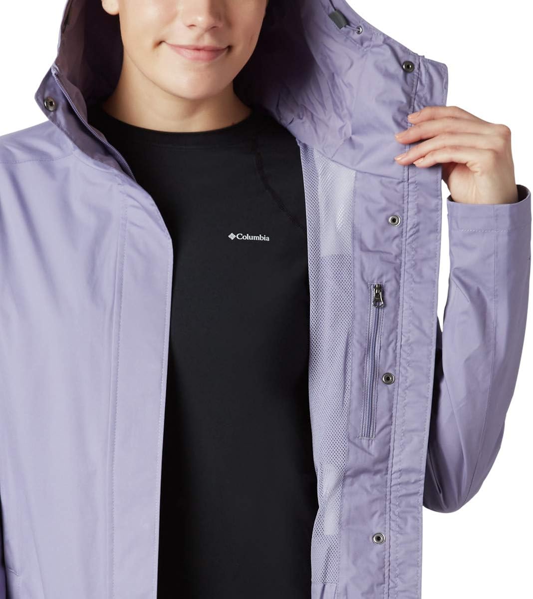Columbia Women's Splash a Little Ii Waterproof Rain Jacket Dusty Iris X-Small