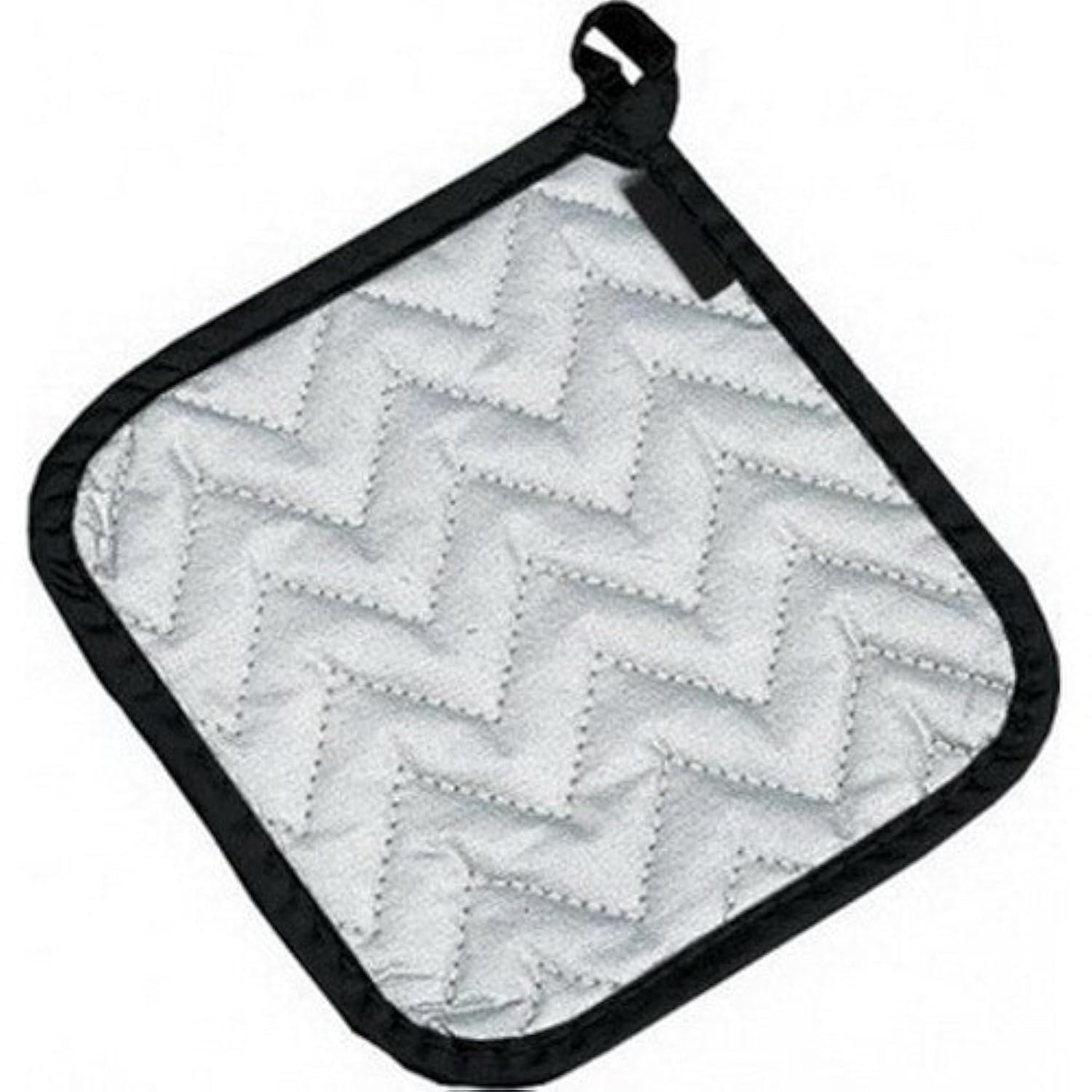 Silicone Pot Holder by San Jamar – Cotton/Silicone, Silver, Model 802SPH