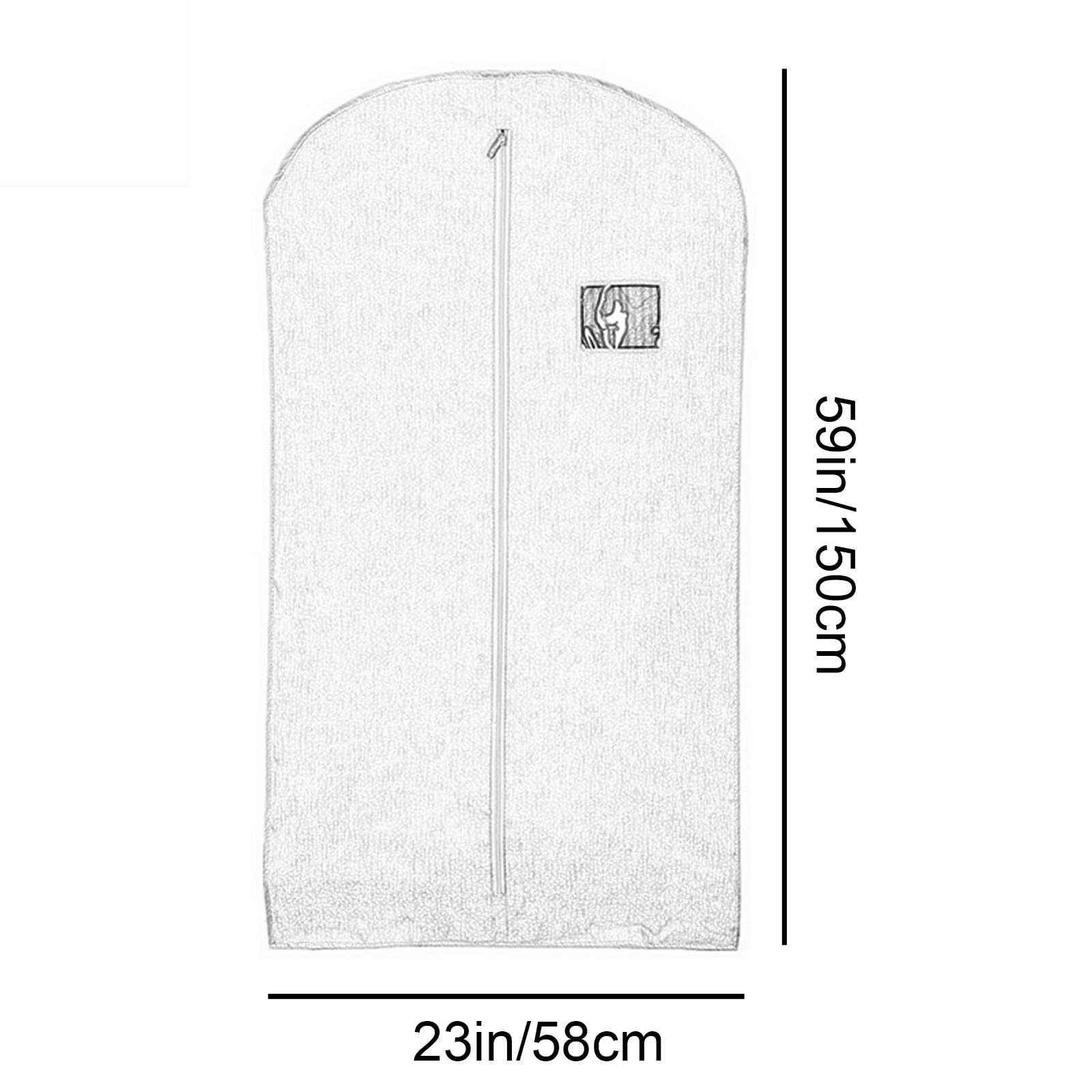 Pokrowce na Ubrania Podróżne, Wiszące Torby na Ubrania, Tkanina Oxford, do Użytku W Apartamentach, Akademikach, Domach i Pralniach(Gray,23x59in/58x150cm)
