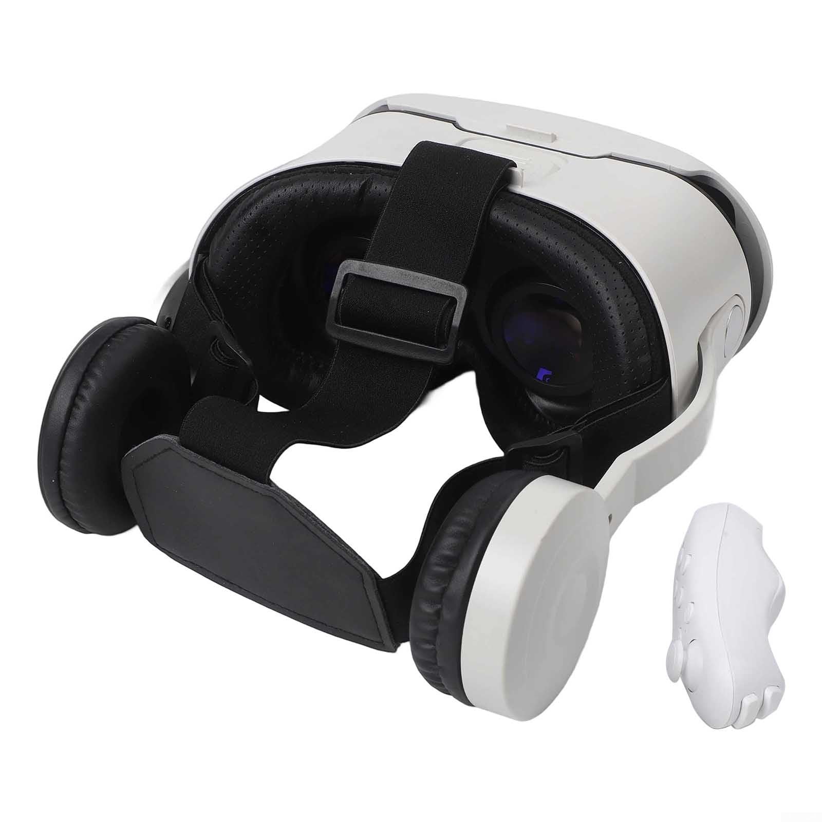 Visore per vr 3D con Cuffie Integrate per Smartphone per ios per android(White)