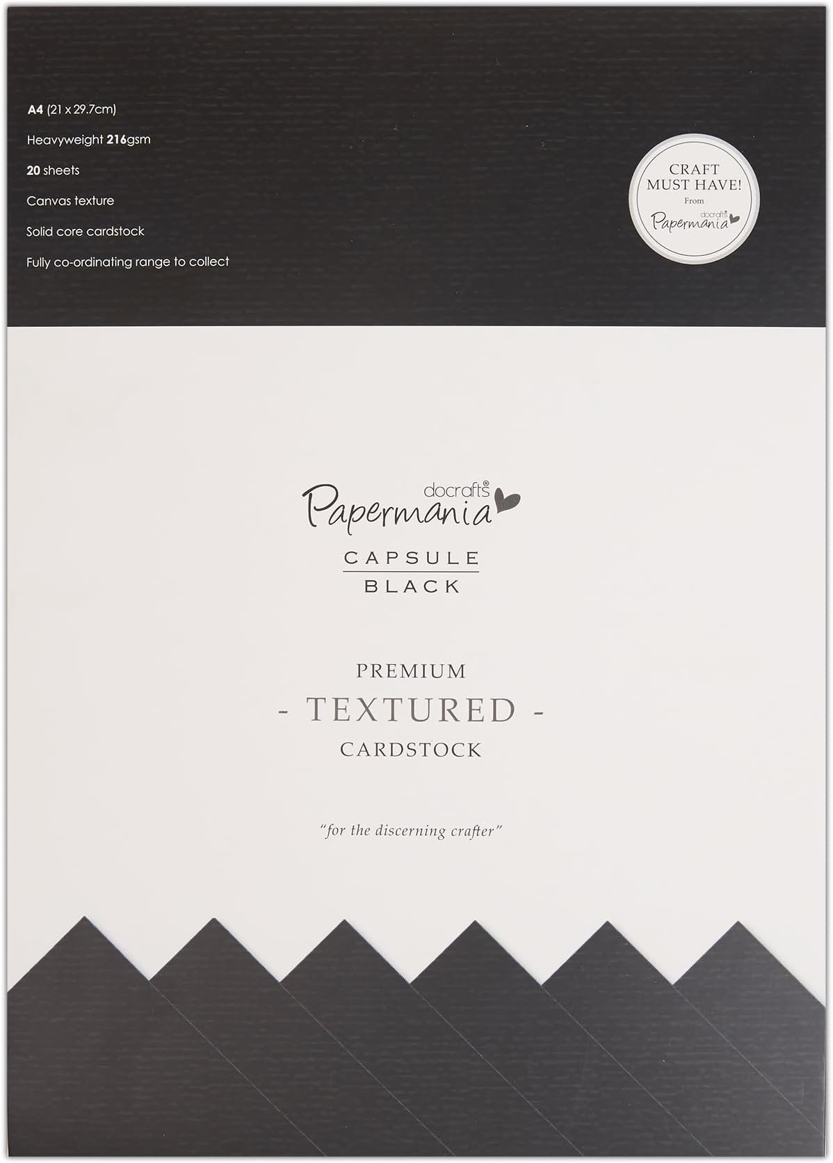 Papermania Capsule Premium Cardstock gestructureerd, 75