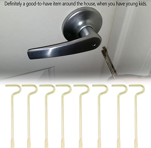 Miniatura 4 de Paquete de 8 llaves de emergencia para puerta de dormitoriobaño compatibles con llave de emergencia interior Kwikset